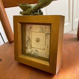 Motivational Ladybug Shadowvox Floral Gold Frame Quote - Everyday Reminder!